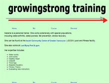 Tablet Screenshot of growingstrong.ca